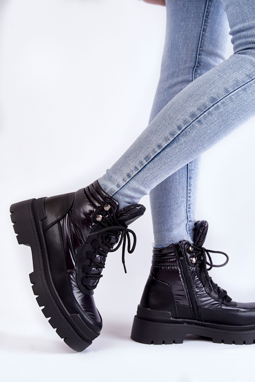 Dámske topánky na platforme Black Nerina