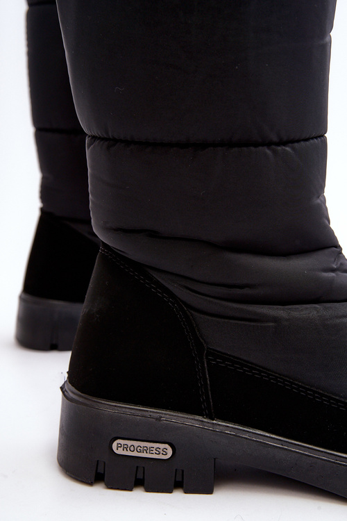 Ženské izolované snehové topánky Progress progj-22-136 čierna