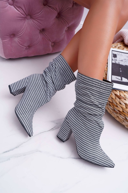 Dámské Kotníkové Boty černobílé Vibe