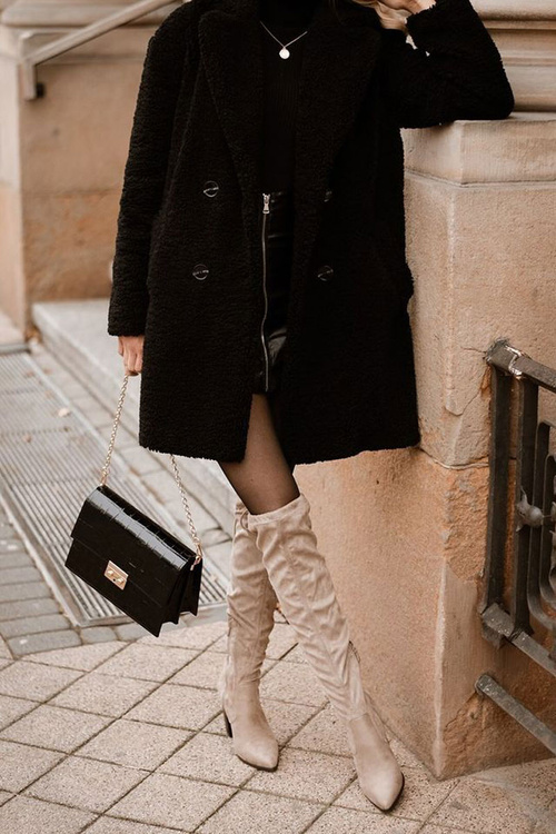 Ženské topánky na semišovom post béžové monleins