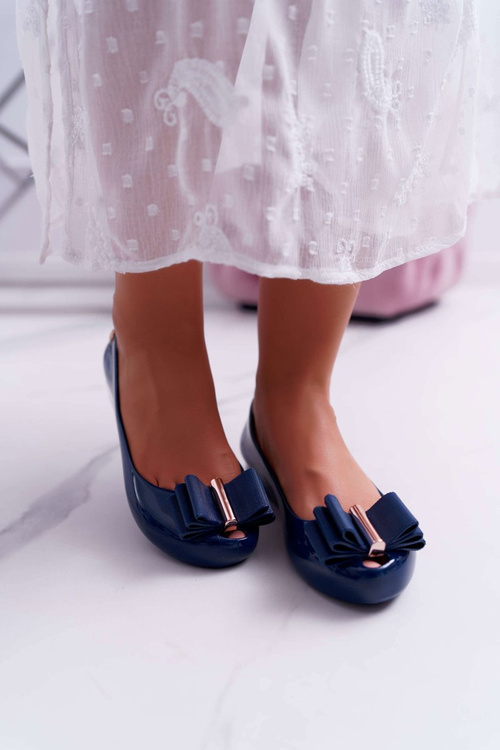 Meliski Kasha Navy Blue Ballerinas