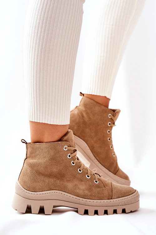 Polstrované Semišové tenisky Boty Camel Madisson