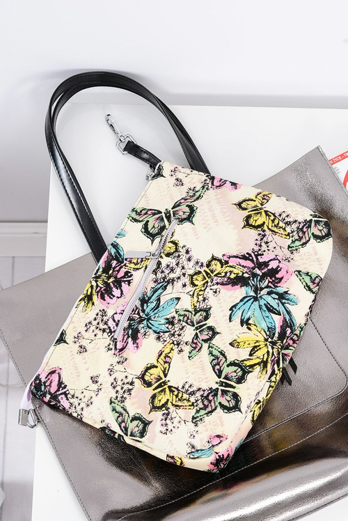 Veľká dámska taška na kupcu striebra + menšia kabelka