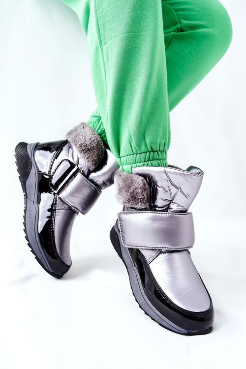 Ženské izolované snehové topánky Grey Evamia