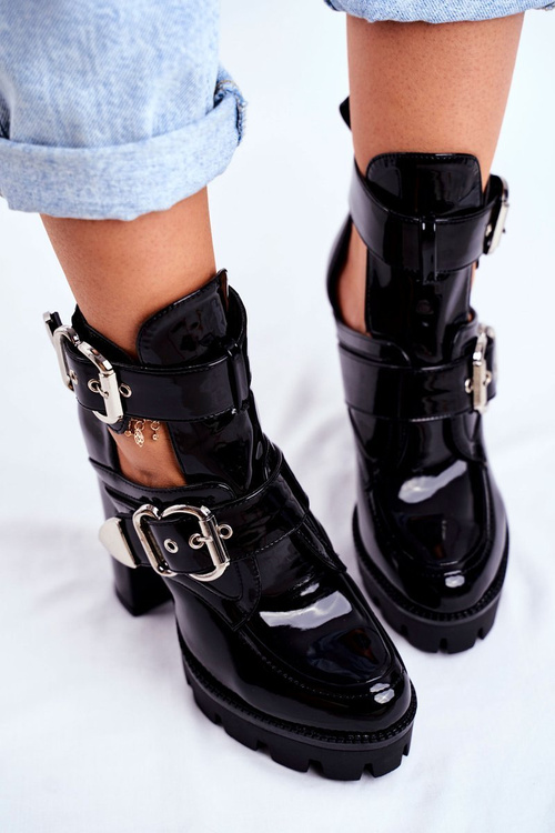 Dámske topánky Black Rock Time lakované!