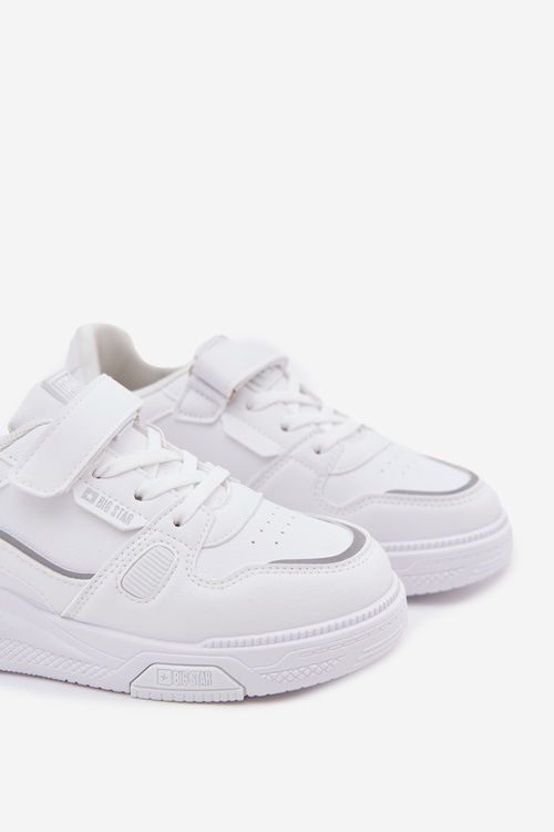 Detské tenisky na suchý zips Big Star SS374042 Biele