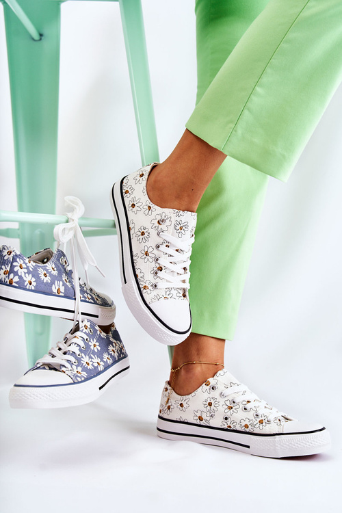 Nízke dámske biele tenisky Janey