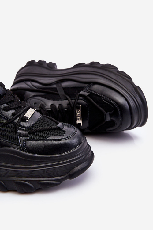 Sportovní Boty Na Masivní Platformě GOE LL2N4030 Černá
