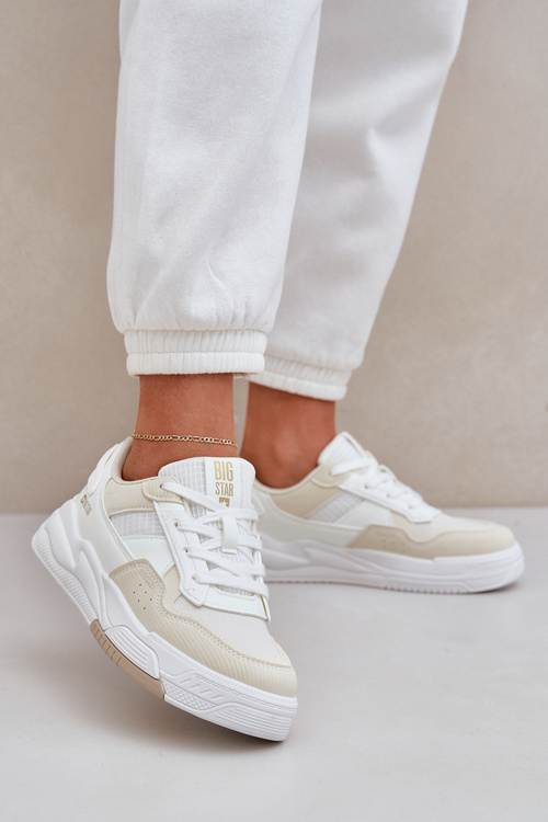 Tenisky Na Platforme Big Star OO274A155 Bielo-Bežové