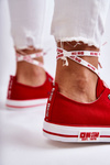 Dámské Materiál Sneakers Big Star KK274104 Červená