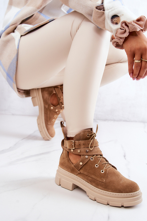 Dámske semišové topánky s ťavami Everly Cutouts