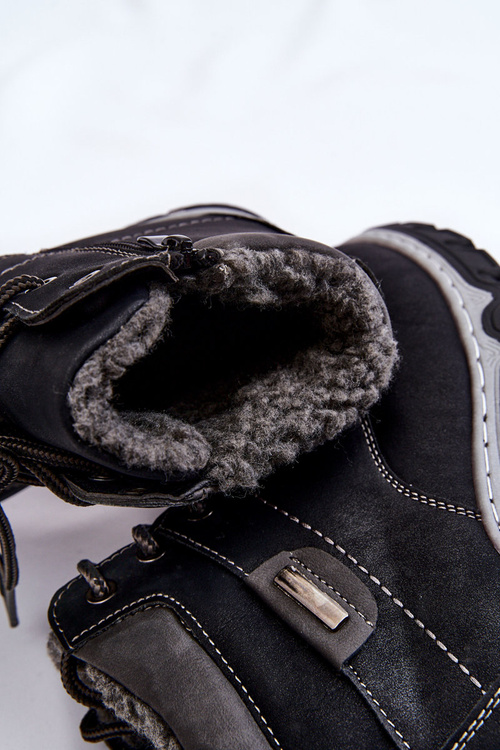 Dámské oteplené boty na zip Černé Jake