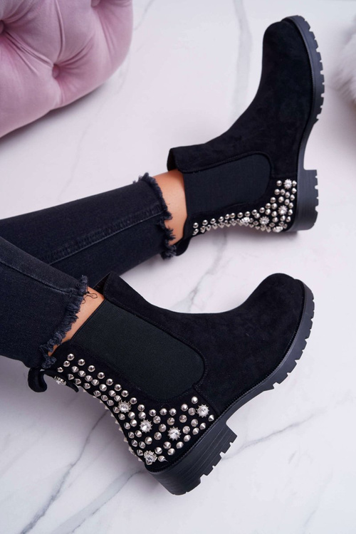 Dámské Kotníkové nízké Boty Černé Binary