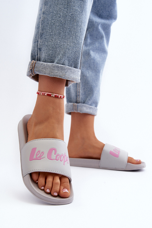 Dámské Klasické Žabky Lee Cooper LCW-24-42-2486L Šedé