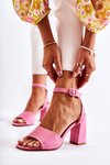 Módní Sandály Na Baru Fuchsie Salis