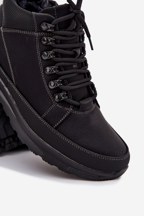 Pánské turistické boty s vyhříváním Černé Wivelle