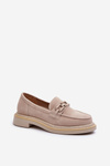 Ženské semišové Moccasins S.Barski HX52-222 BEIGE