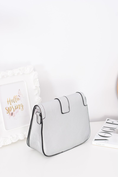 Dámska strieborná elegantná taška