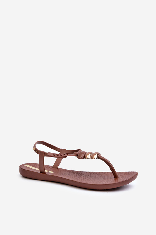 Dámské ploché sandály Japonky 83507 Ipanema Class Blown Up Sandal Fem hnědé