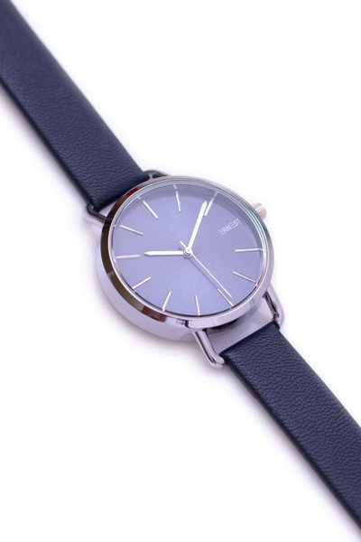Dámske Navy Blue Ernest Watch so striebornou obálkou