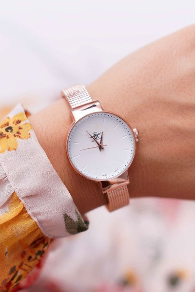 Dámske hodinky Michael John Pink Gold Inka