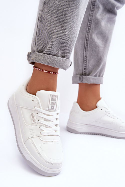 Dámské Sportovní Boty Sneakersy Big Star MM274354 Bílé