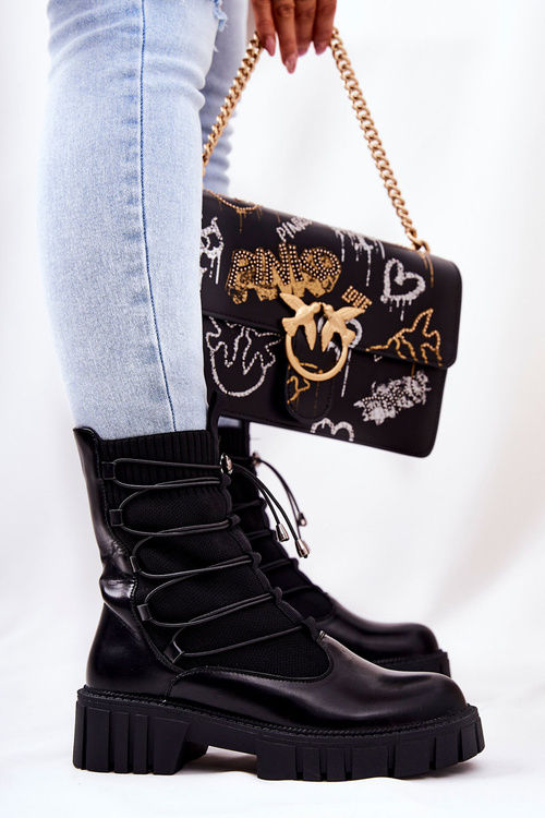 Dělnická obuv s ponožkou Černe Connor