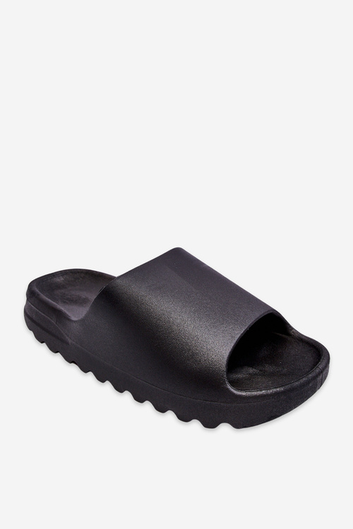 Módne žabky na platforme Black Estella