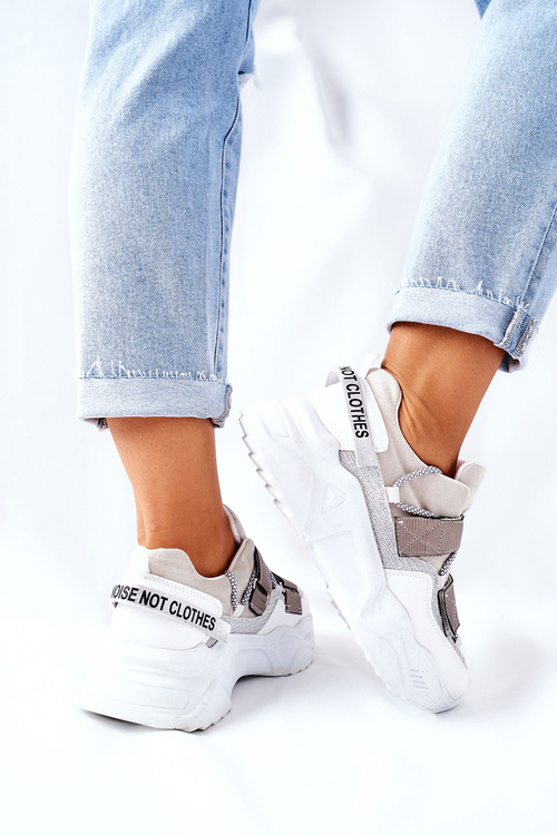 Dámská Sportovní Obuv Sneakersy Stříbrné Katerini