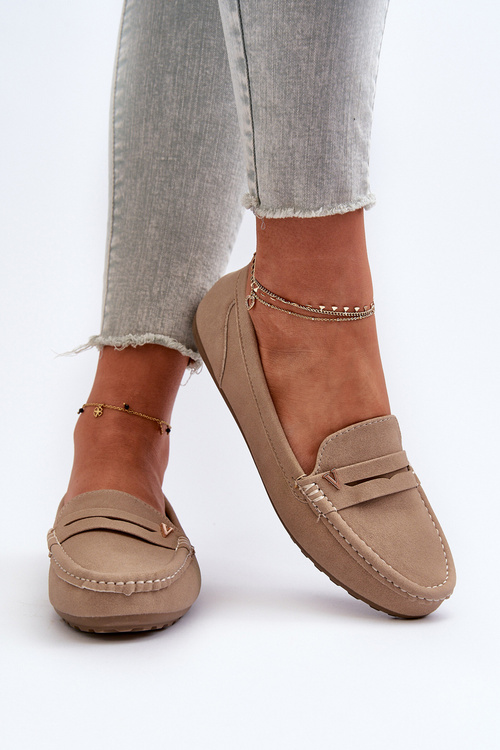 Klasické dámské mokasíny béžové Iramarie