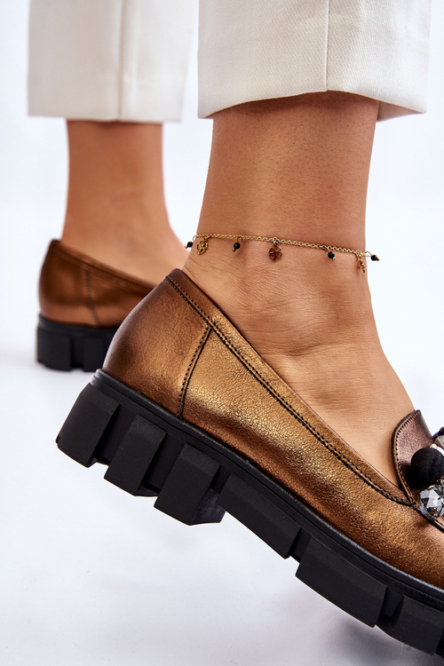 Dámske mokasíny na platforme Laura Messi 2392 Dark Slur