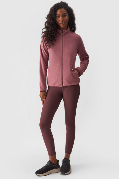 Dámsky Polar Regular S Golierom 4F 4FWMM00TFLEF294-53S Ružový