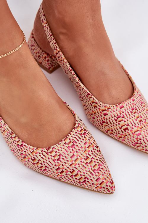 Pletené Dámske Sandále Na Jemnom Opätku Viacfarebné Jorela