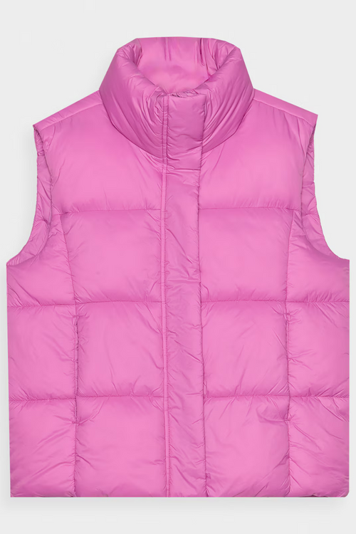 Bezrukávnik S Priedavkom Z Syntetickej Výplne Ružový 4F 4FWAW24TVJAF140-54S