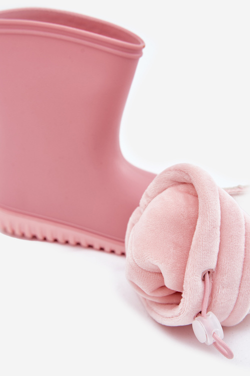 Detské gumové čižmy s izoláciou ružové Odirisse