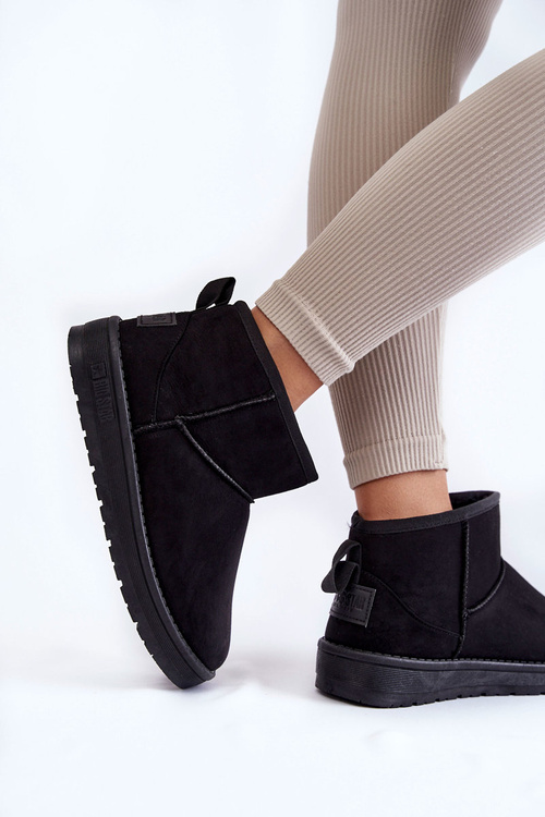 Dámske izolované snehové topánky Veľká hviezda KK274288 Čierna