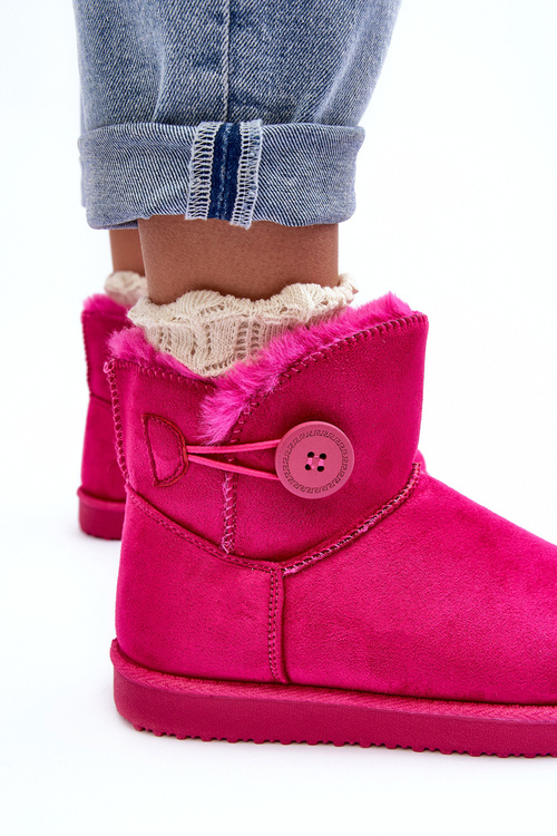 Izolované ženské snehové topánky s dekoráciou fuchsia sirol