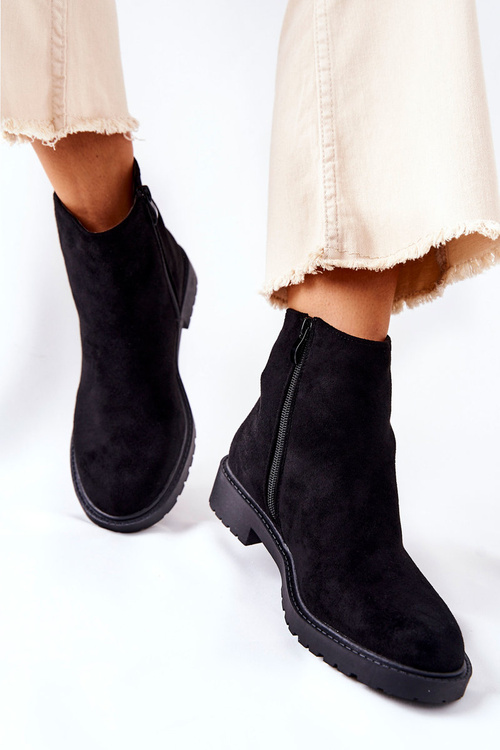 Black Laurette Black Jodhpur topánky