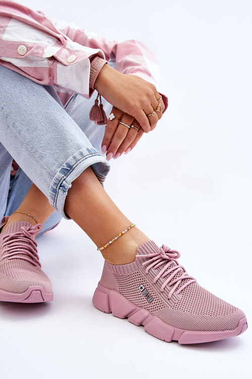 Dámské lehké tenisky Memory Foam System Big Star JJ274266 Růžove