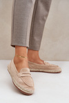 Dámske espadrilky s jutovým pletením na ploché podrážke béžové Shilova