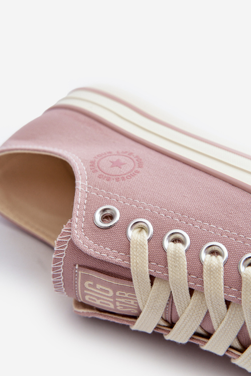 Nízke dámske tenisky Big Star NN274270 Ružové