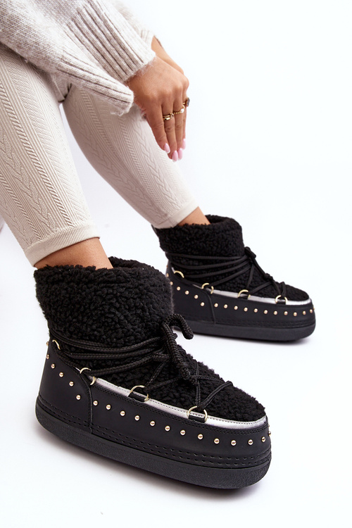 Dámské zateplené zimní sněhule černé Rohes