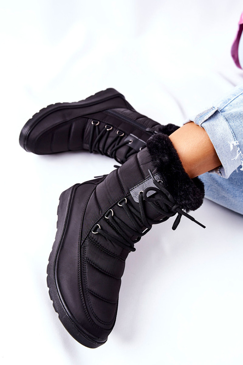 Vysoké Sněhule S Kožešinou Černe Haneta