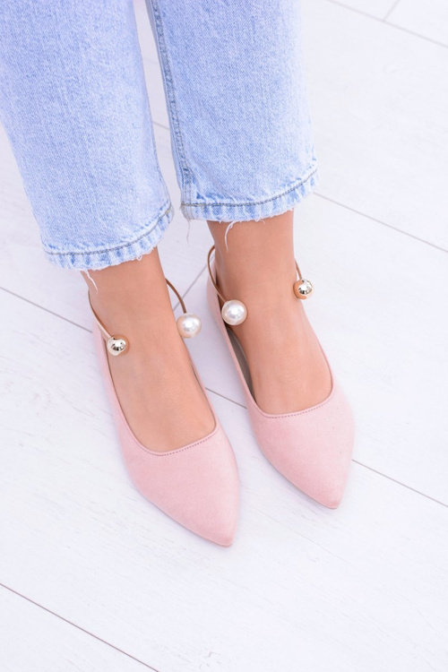 Růžové balleriny s náramkem Mami