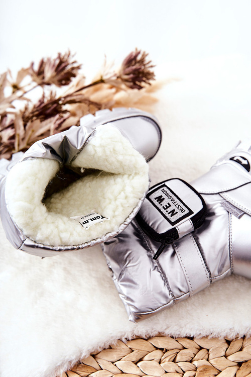 Dětské zateplené sněhule S ledvinou Stříbrná Nereyda