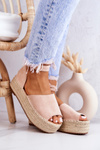 Espadrilky Sandály Na platformě Nude Dolores