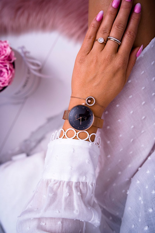 Dámské Hodinky Giorgio & Dario Růžové Zlato Vina