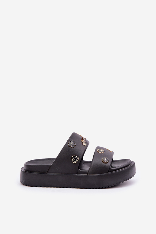 Dámske Pěnové Šľapky S Klipmi Čierne Ravanala