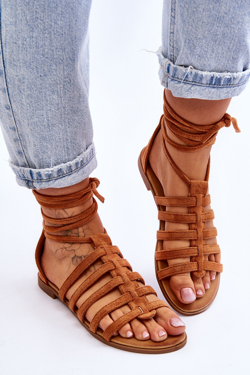 Ženské semišové sandále Roman Camel Semper