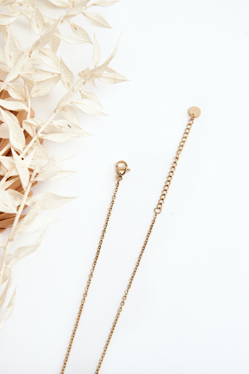 Ženský reťazec s listom V zlato